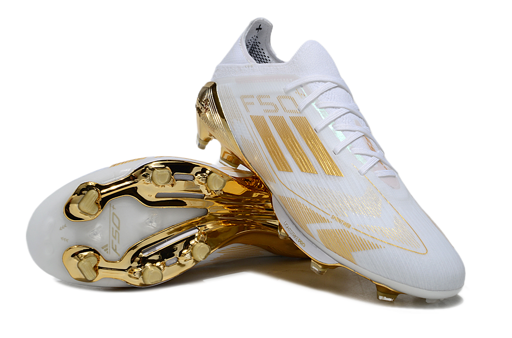 F50+ Blanc / Or Lacet