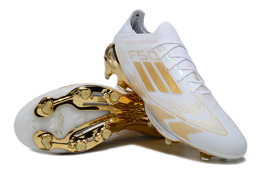 F50+ Blanc / Or Lacet