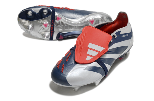 Adidas Prédator Gris / Bleu / Rouge Fer