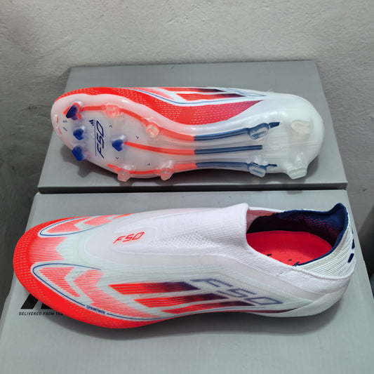 Adidas F50 Blanc / Rouge / Bleu