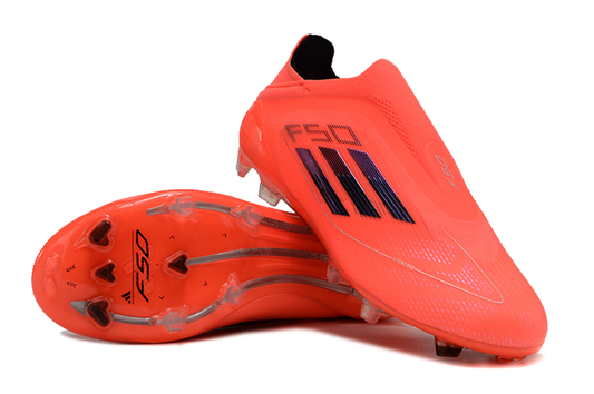 Adidas F50 Rouge / Noir Laceless