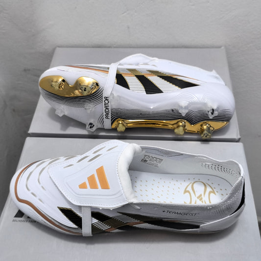 Adidas Prédator Blanc / Noir / Or Languette