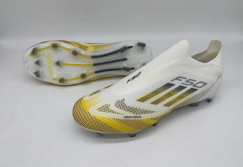 F50 Blanc / Or Laceless